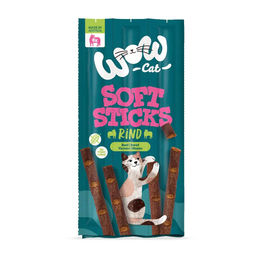 WOW Cat Soft Sticks Rind Junior Leckerli - 6 x 5 g – Bild 1 von 2