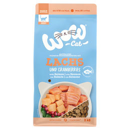 WOW Cat Trockenfutter Adult Lachs Getreidefrei 2 kg - 2 kg – Bild 1 von 6