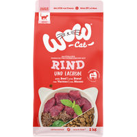 Produktbild von WOW CAT Trockennahrung für erwachsene Katzen mit Rind getreidefrei 8kg (4x 2kg)