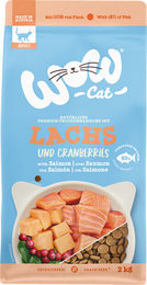Produktbild von WOW CAT Trockennahrung für Katzen Adult Lachs Getreidefrei 8kg (4x 2kg)