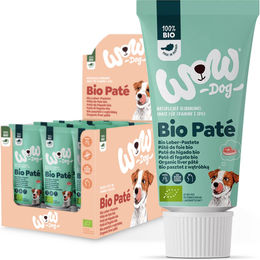 Produktbild von WOW DOG Bio Leberpastete mit Huhn Getreidefrei 12x80g Hundeleckerli