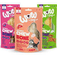 Produktbild von WOW DOG Chew Bone Kauknochen Probier-Set für Hunde mit Rind, Hirsch und Lachs getreidefrei und monoprotein