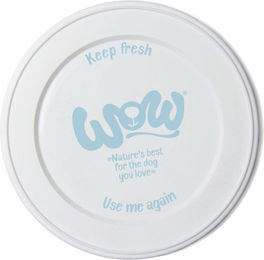 Produktbild von WOW Dog Dosendeckel für Hundefutter aus Silikon Weiß