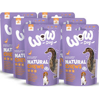 Produktbild von WOW Dog Entenhälse Naturkauartikel für Hunde Monoprotein getreidefrei 6x250g Multipack
