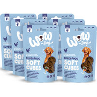Produktbild von WOW Dog Hund Leckerlis Huhn Soft Cubes Getreidefrei Monoprotein 6x150g Multipack