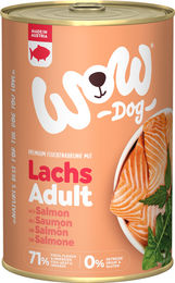 Wow Dog Hund Nassfutter Adult Lachs Getreidefrei 6 x 400 g - 6 x 400 g – Bild 1 von 3