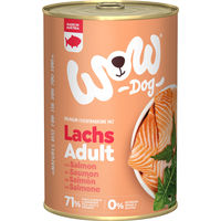 Produktbild von Wow Dog Hund Nassfutter Adult Lachs Getreidefrei 6 x 400 g - 6 x 400 g