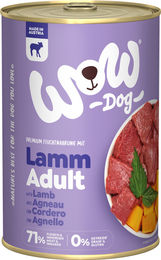 Wow Dog Hund Nassfutter Adult Lamm mit hohem Fleischanteil 6 x 400 g - 6 x 400 g – Bild 1 von 7