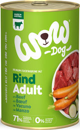 Wow Dog Hund Nassfutter Adult Rind 6 x 800 g mit hohem Fleischanteil - 6 x 800 g – Bild 1 von 6
