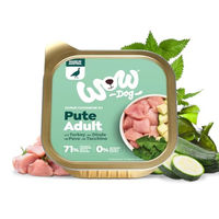 Produktbild von WOW Dog Hund Nassfutter Pute Getreidefrei ohne Zucker 150 g 22er Pack