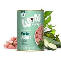 Produktbild von WOW Dog Hund Nassfutter Pute Huhn Rind getreidefrei 400 g 24er Pack