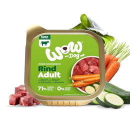 Produktbild von WOW Dog Hund Nassfutter Rind und Huhn getreidefrei 150 g 22er Pack