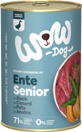 WOW Dog Hund Nassfutter Senior Ente mit Seealge und Süßkartoffel 6 x 400 g - 6 x 400 g – Bild 1 von 6
