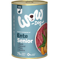 Produktbild von WOW Dog Hund Nassfutter Senior Ente mit Seealge und Süßkartoffel 6 x 400 g - 6 x 400 g