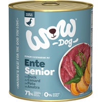 Produktbild von WOW DOG Hund Nassfutter Senior Ente mit Seealge und Süßkartoffel getreidefrei 6 x 800 g - 6 x 800 g