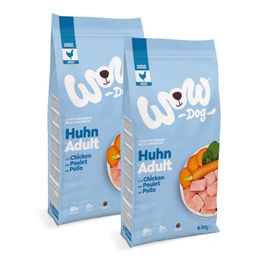 WOW Dog Hund Trockenfutter Huhn und Lachs Getreidefrei Sensitive Adult 12 kg (2 x 6 kg) – Bild 1 von 7