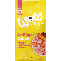 Produktbild von WOW Dog Hund Trockenfutter Junior Geflügel und Lachs Getreidefrei 12kg