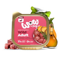 Produktbild von WOW Dog Hunde-Nassfutter Wild Huhn Rind Getreidefrei und Ohne Zucker 150 g 22er Pack