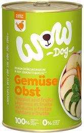 Produktbild von WOW Dog Hundefutter Gemüse und Obst mit hohem Fleischanteil 6x400g