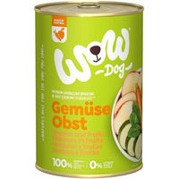 Produktbild von WOW Dog Hundefutter Gemüse und Obst mit hohem Fleischanteil 6x400g