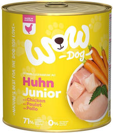Produktbild von WOW Dog Hundefutter Huhn Junior getreidefrei mit hohem Fleischanteil 6x800g