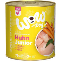 Produktbild von WOW Dog Hundefutter Huhn Junior getreidefrei mit hohem Fleischanteil 6x800g