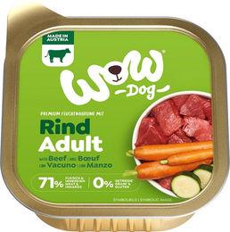 Wow Dog Hundefutter Nassfutter Adult Rind mit hohem Fleischanteil 11x150g - 11 x 150 g – Bild 1 von 6