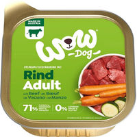 Produktbild von Wow Dog Hundefutter Nassfutter Adult Rind mit hohem Fleischanteil 11x150g - 11 x 150 g