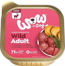 WOW DOG Hundefutter Nassfutter Adult Wild 11x150 g mit hohem Fleischanteil - 11 x 150 g – Bild 1 von 6