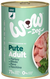 WOW Dog Hundefutter Pute Adult mit hohem Fleischanteil 6x400g – Bild 1 von 1