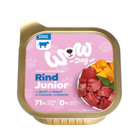 Produktbild von WOW Dog Hundefutter Rind Junior 11x150g