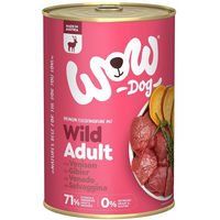 Produktbild von WOW Dog Hundefutter Wild Adult mit hohem Fleischanteil 6x400g