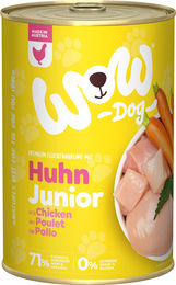WOW DOG Junior Hundefutter Nassfutter Huhn Getreidefrei 6 x 400 g - 6 x 400 g – Bild 1 von 4