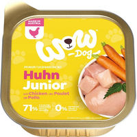 Produktbild von WOW DOG Junior Hundefutter Nassfutter Huhn mit hohem Fleischanteil 11x150 g - 11 x 150 g