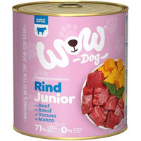 Produktbild von WOW Dog Junior Hundefutter Rind getreidefrei ohne Farb- und Aromastoffe 6x800g