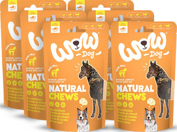 WOW Dog Kausnack Pferd Monoprotein Getreidefrei 6x250g – Bild 1 von 1