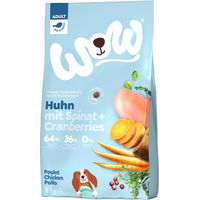Produktbild von WOW! Dog Minis Adult Hundefutter Huhn mit Spinat und Cranberries 1kg - 1 kg