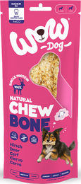 WOW DOG Natural Chew Bone Hirsch Bio Kauknochen für Hunde 3er Pack 240g – Bild 1 von 1