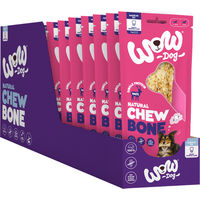 Produktbild von WOW DOG Natural Kauknochen Hirsch für Hunde 80g 12er Packung