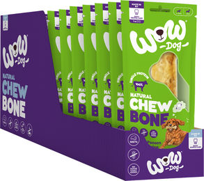 Produktbild von WOW DOG Natural Kauknochen Rind Bio 12er Vorteilspack 115g für Hunde aller Größen und Altersstufen