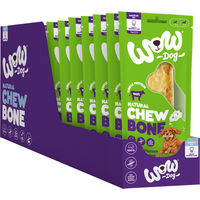 Produktbild von WOW DOG Natural Kauknochen Rind Bio 12er Vorteilspack 115g für Hunde aller Größen und Altersstufen