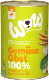 Wow Dog Pur 100% Gemüse & Obst Hunde Ergänzungsnahrung getreidefrei 6 x 400 g - 6 x 400 g – Bild 1 von 8
