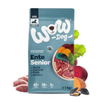 Produktbild von WOW Dog Senior Trockenfutter Ente getreidefrei für sensible Hunde 6 kg 2er Pack