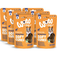 Produktbild von WOW Dog Soft Cubes Hundeleckerlis Pferd Bio Getreidefrei 6x150g Multipack