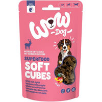Produktbild von WOW DOG Soft Cubes Hundeleckerlis Wild mit Apfel getreidefrei 150 g