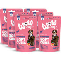 Produktbild von WOW Dog Soft Cubes Wild Hundeleckerlis getreidefrei Monoprotein 6x150g Multipack