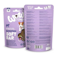 Produktbild von WOW Dog Superfood Soft Bar Lamm Getreidefrei Monoprotein Belohnungssnack für Hunde 150 g