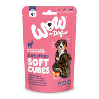 Produktbild von WOW Dog Superfood Soft Cubes Hundeleckerli Wild getreidefrei ohne Zucker 150 g 3er Pack