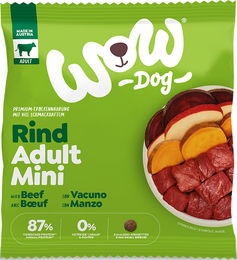 Produktbild von WOW Dog Trockenfutter Adult Rind mit Apfel und Roter Rübe Getreidefrei Monoprotein 80g