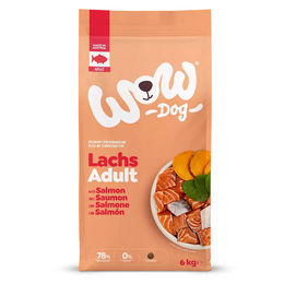 WOW DOG Trockenfutter Hund Adult Lachs Getreidefrei 6 kg – Bild 1 von 5